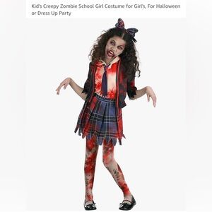 Zombie school girl costume
